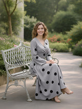 clobug-women-polka-printed-full-sleeve-crepe-top-skirt-set