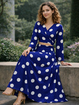 clobug-women-polka-printed-full-sleeve-crepe-top-skirt-set