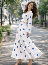 clobug-women-polka-printed-full-sleeve-crepe-top-skirt-set
