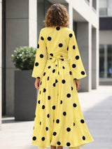 clobug-women-polka-printed-full-sleeve-crepe-top-skirt-set