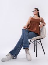 Clobug Women’s Tie-Back Cami Top