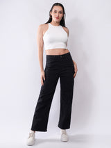 Clobug Women’s Sleeveless Ribbed Crop Top