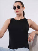 Clobug Women’s Solid Sleeveless Stretch Tank Top
