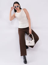 Clobug Women’s Solid Sleeveless Stretch Tank Top