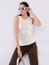 Clobug Women’s Solid Sleeveless Stretch Tank Top