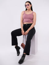 Clobug Women’s Shimmer Strap Crop Top