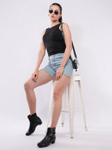 Clobug Women’s Ribbed Sleeveless Fitted Top