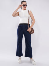 Clobug Women’s High-Neck Sleeveless Fitted Top