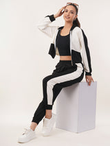 Clobug Women Hood Neck Cotton Blend Sweatshirt With Joggers Classic Winter Co-ord Set
