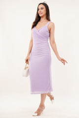 Clobug Women Solid Sleeveless Bodycon Sweetheart Neck Dress