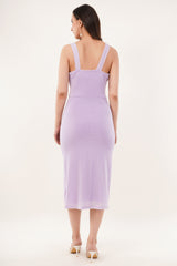 Clobug Women Solid Sleeveless Bodycon Sweetheart Neck Dress