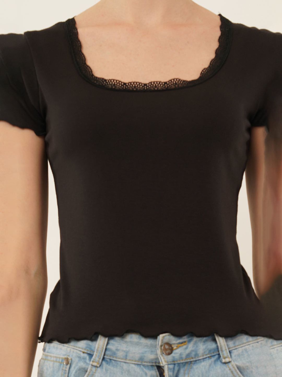 Clobug Women Cotton Blend Short Sleeve Top