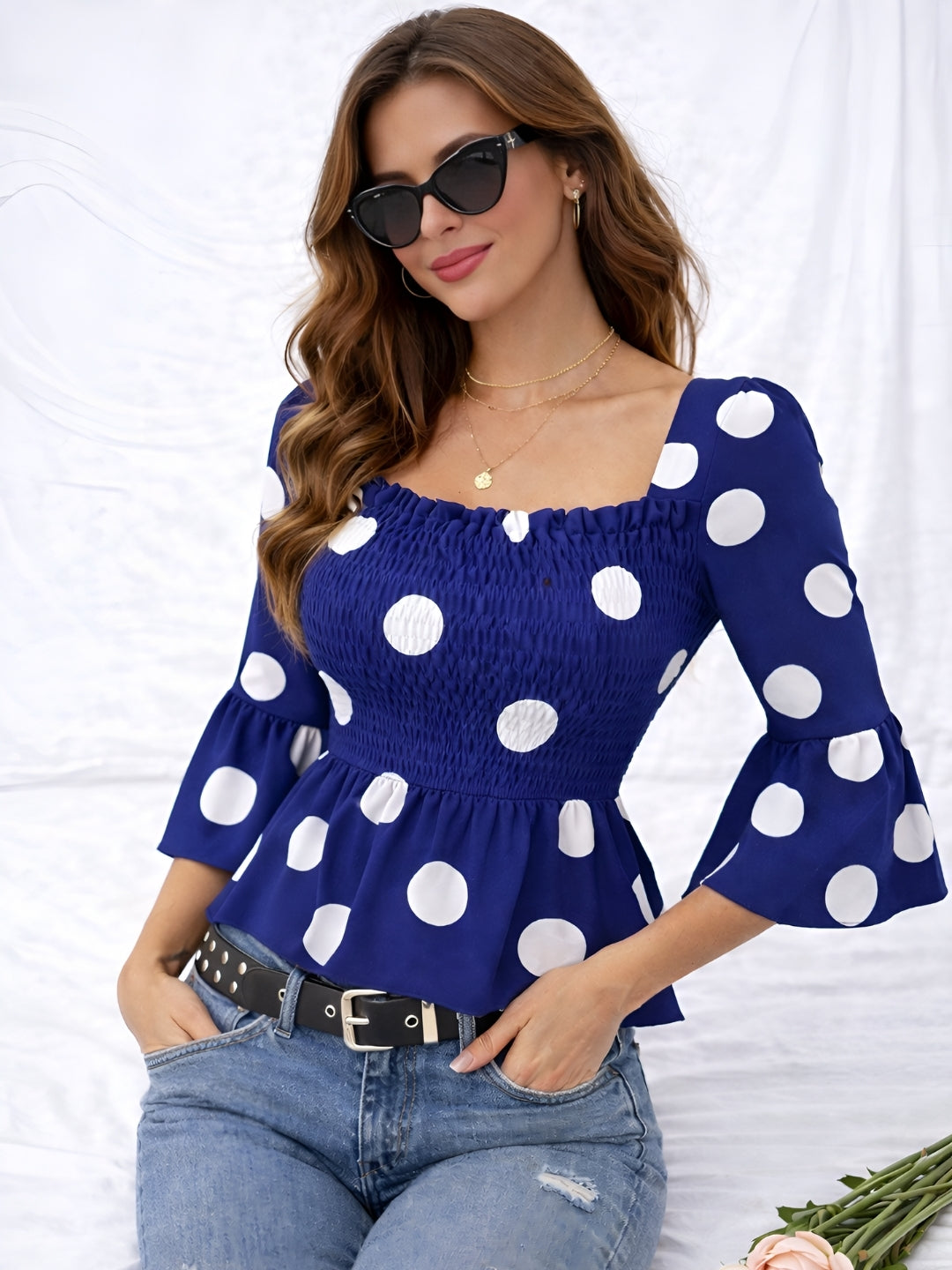 Women Polka Dot Top