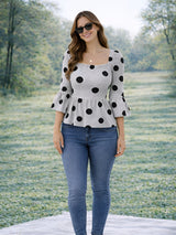 Women Polka Dot Top