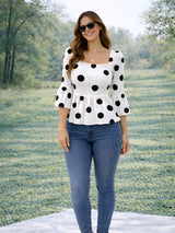 Women Polka Dot Top