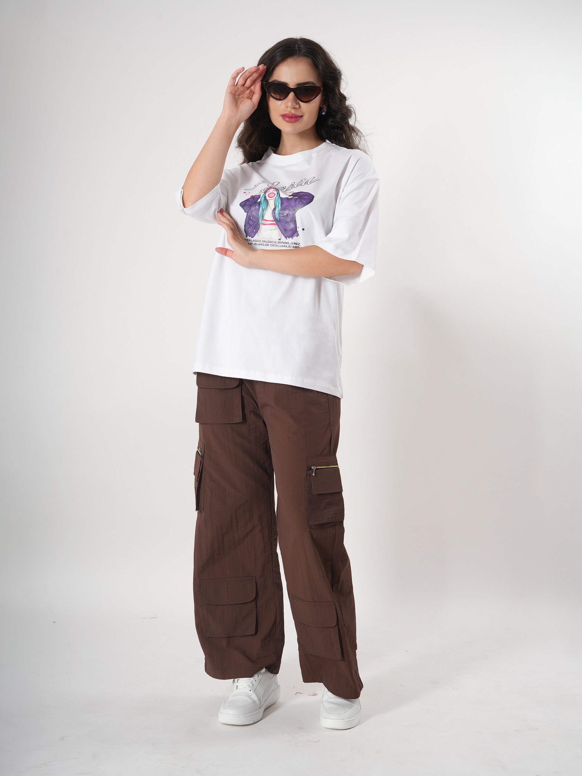 Cool Girl Print T- Shirt With Round Neck and Half Sleeve