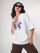 Cool Girl Print T- Shirt With Round Neck and Half Sleeve