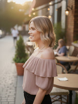 Clobug Women’s Off-Shoulder Ruffle Top