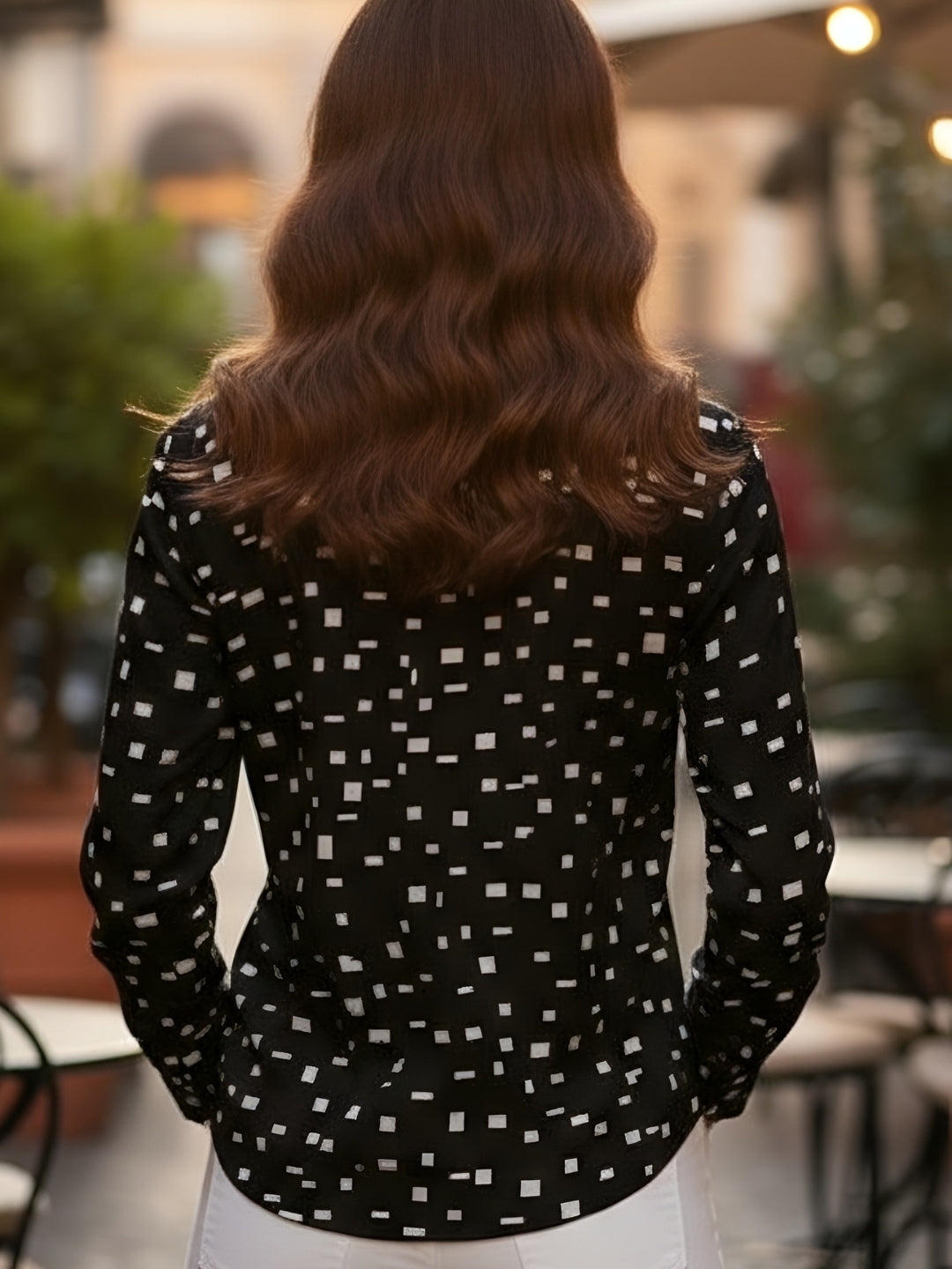 Clobug Women Printed Cotton Blend Full Sleeve Printed Oversized Shirt