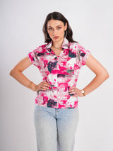 Multicolor Half Sleeve Top