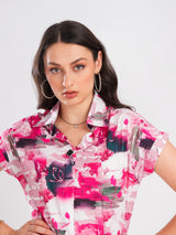 Multicolor Half Sleeve Top