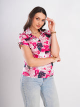 Multicolor Half Sleeve Top