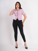 Striped Pink Top