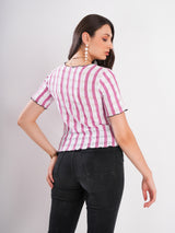 Striped Pink Top