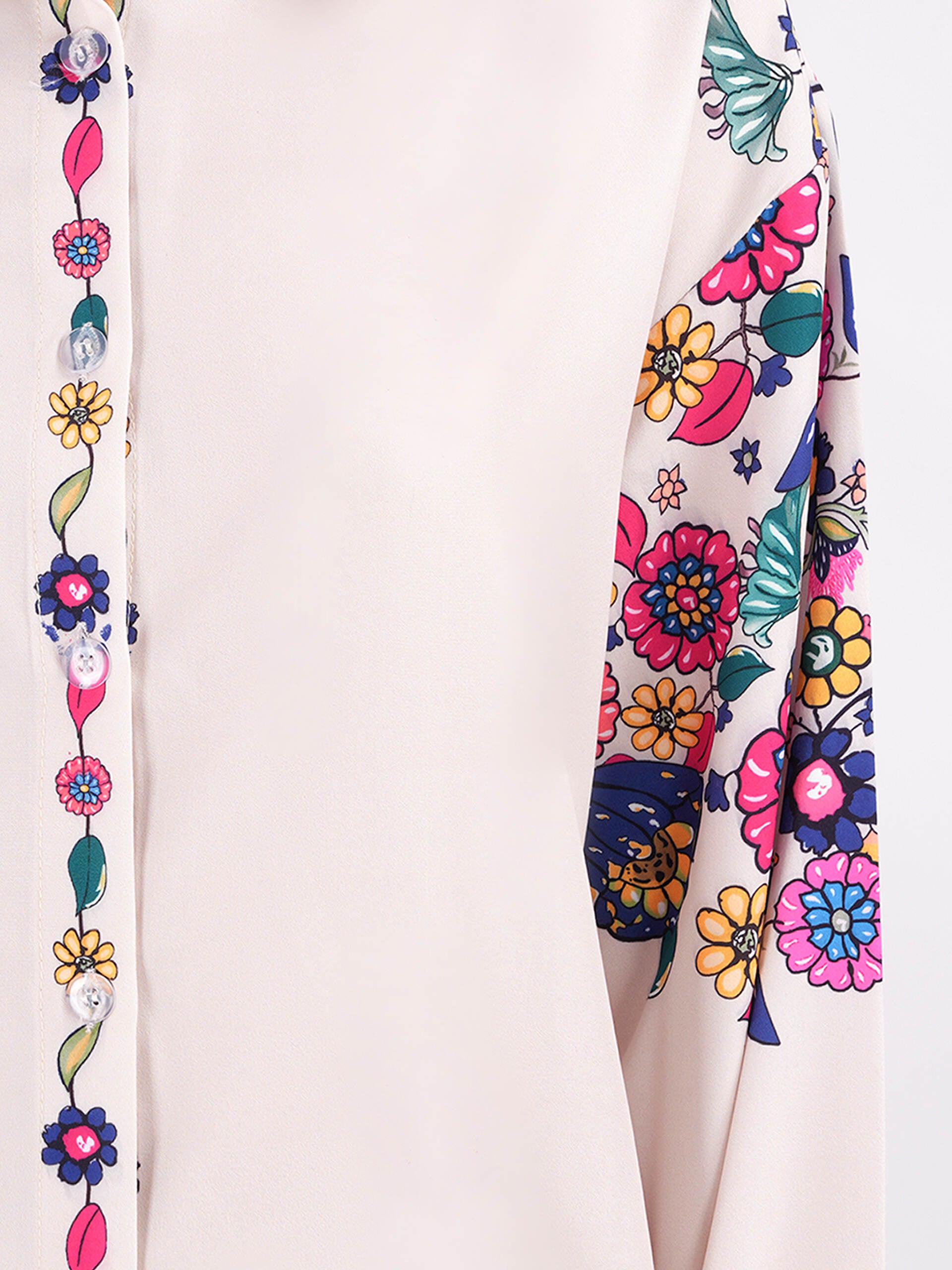 Floral Elegance off-White Cordset