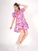 Floral Multicolor Midi Dress