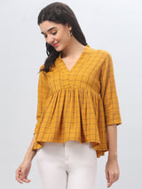 Mustard Yellow Tunic Top
