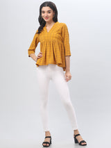 Mustard Yellow Tunic Top