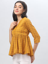 Mustard Yellow Tunic Top