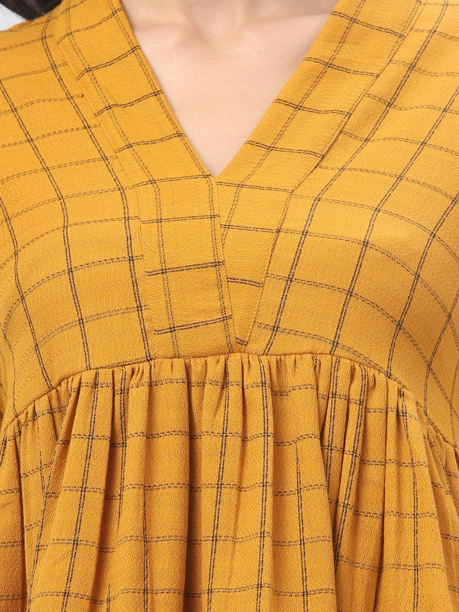 Mustard Yellow Tunic Top