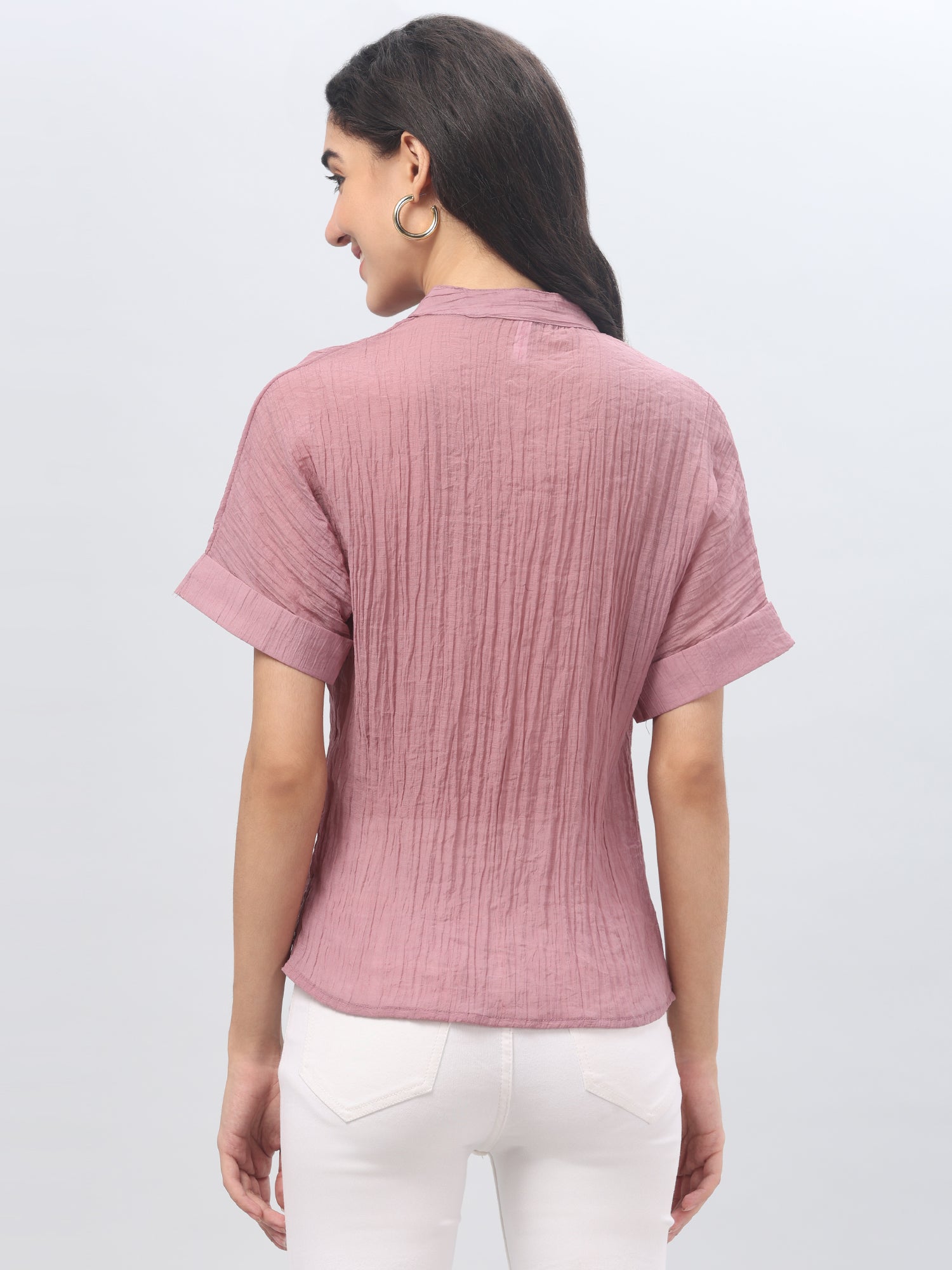 Pink Textured Top