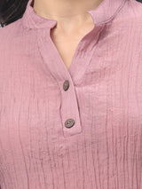 Pink Textured Top