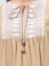 Full Sleeve Round Neck Mini Dress