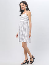 Printed Sleeveless Short Dress