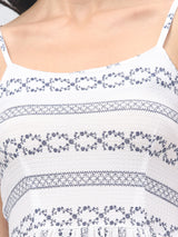 Printed Sleeveless Short Dress