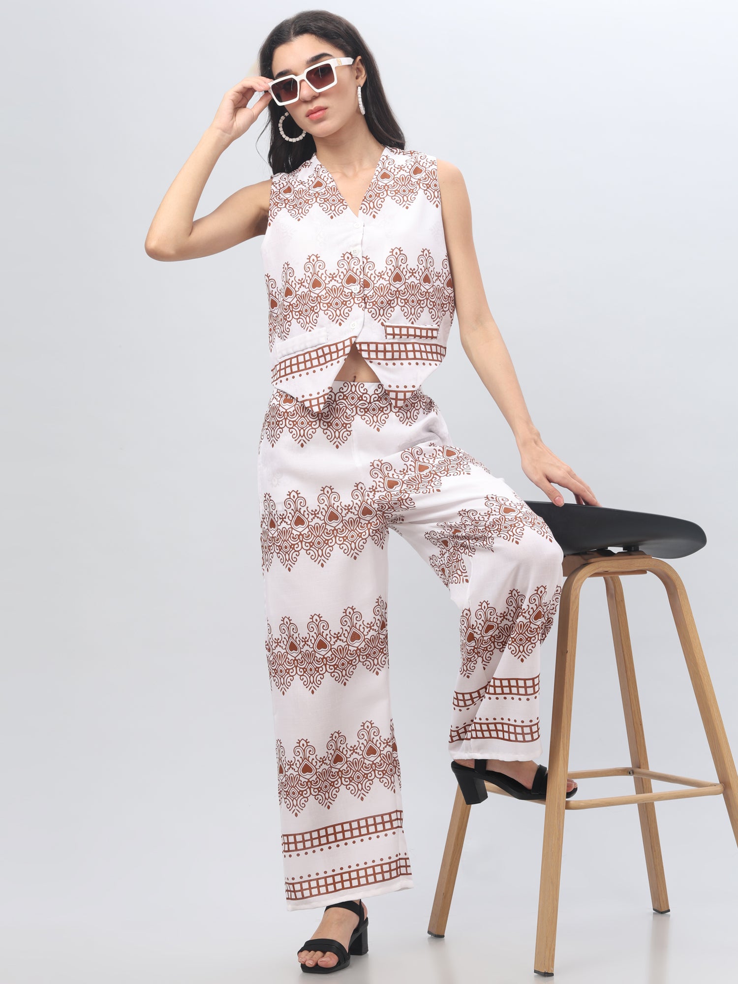 Printed Traditional Printed Co-Ord Set