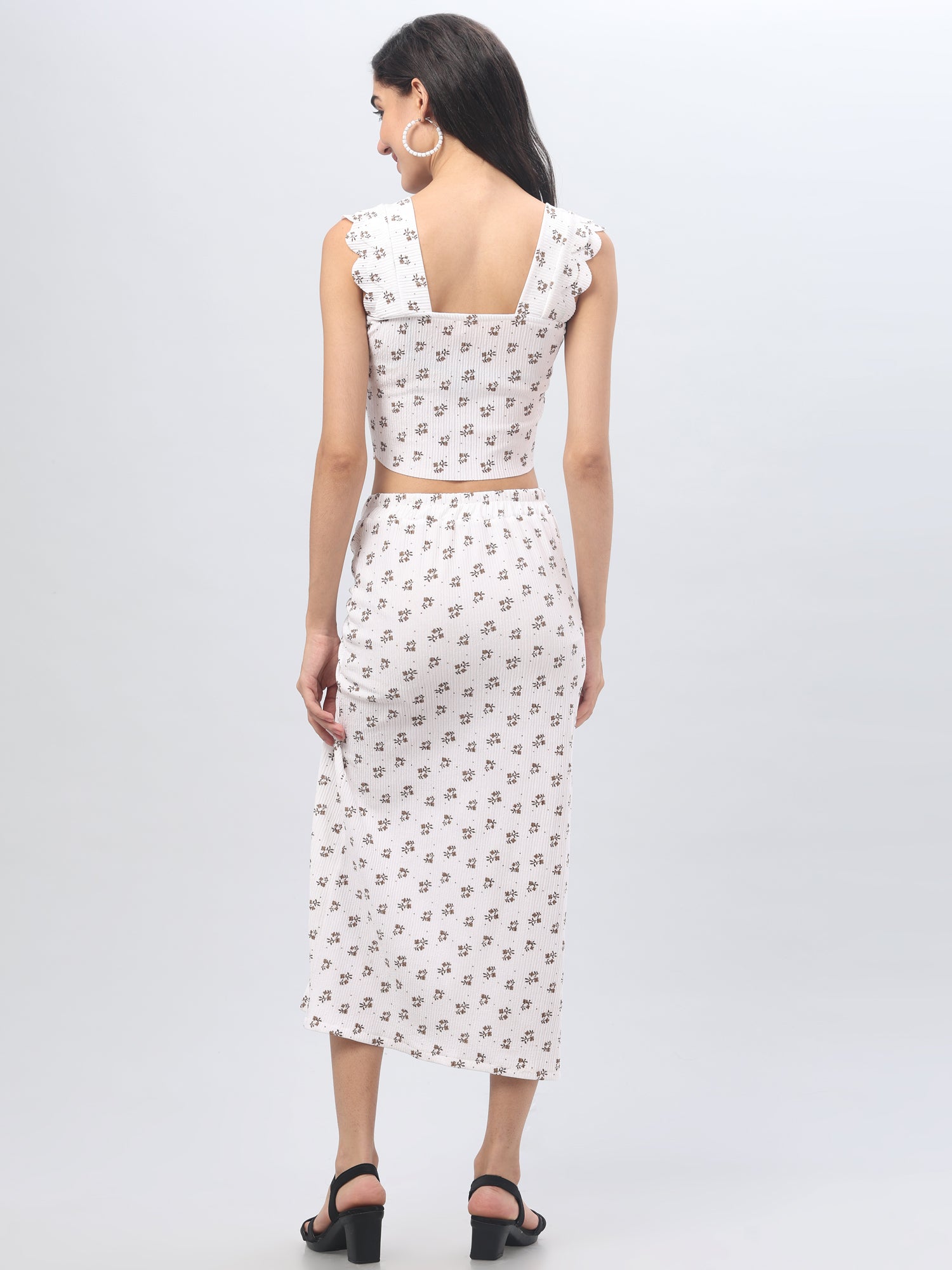 Polka Dot White Co-Ord Set