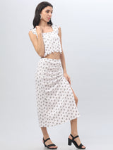 Polka Dot White Co-Ord Set