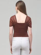 Brown Corset Top