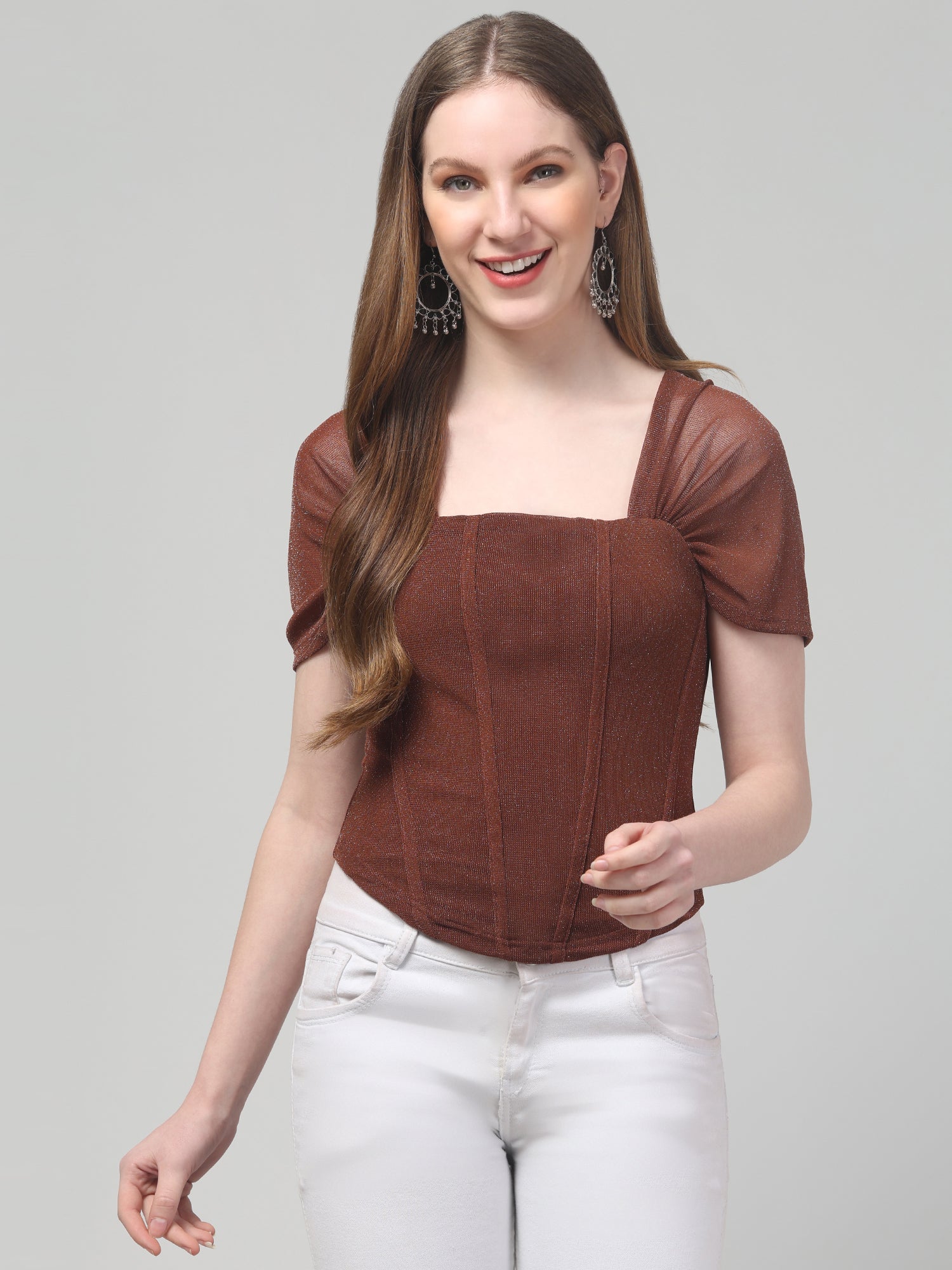 Brown Corset Top