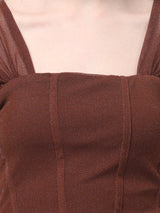 Brown Corset Top