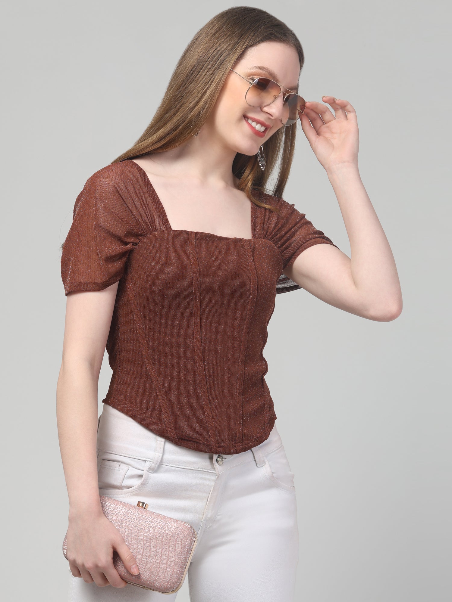 Brown Corset Top