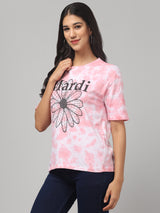 Tie & Dye Baby Pink T-shirt