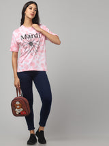 Tie & Dye Baby Pink T-shirt
