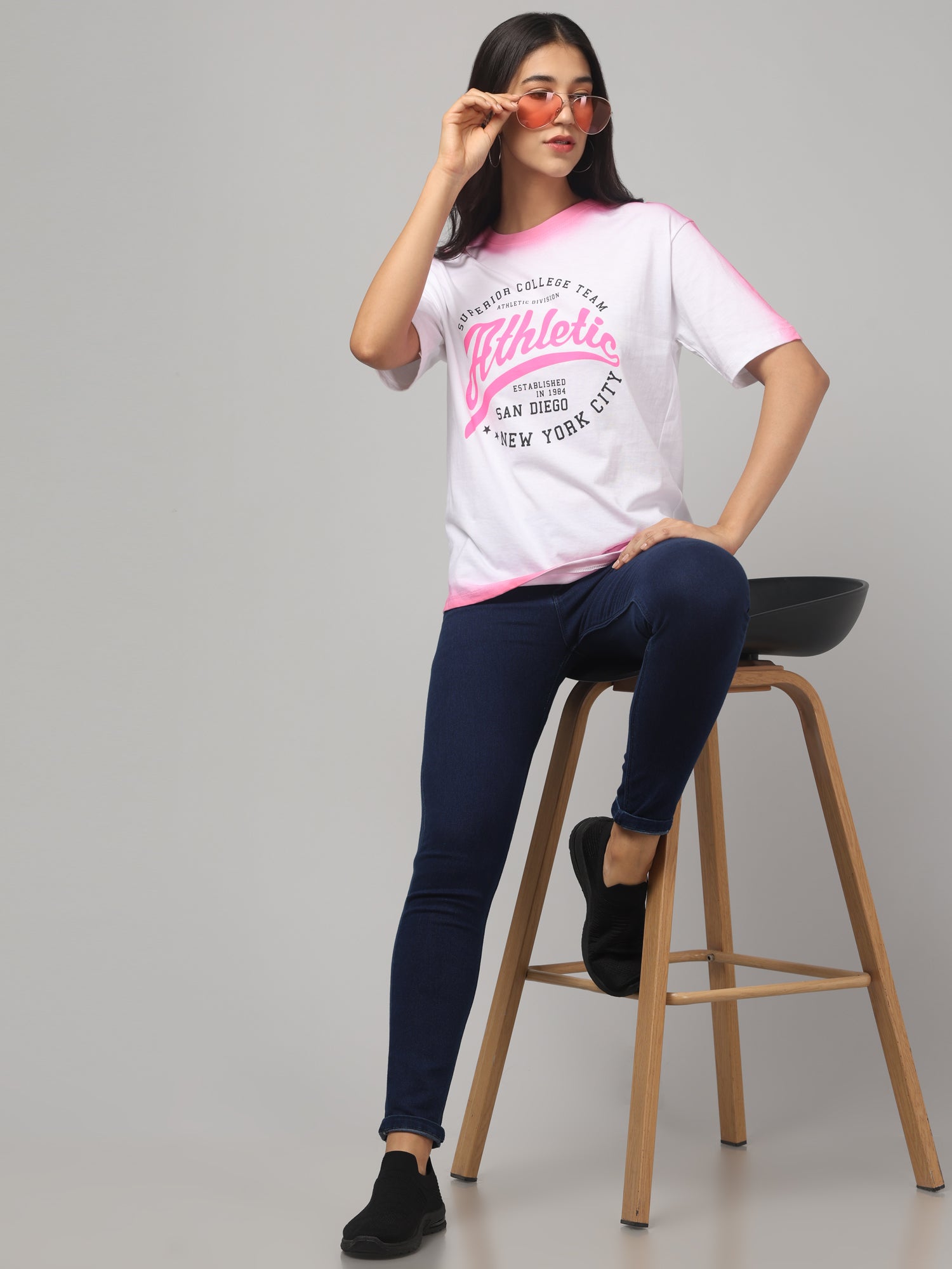 Typography white T-shirt