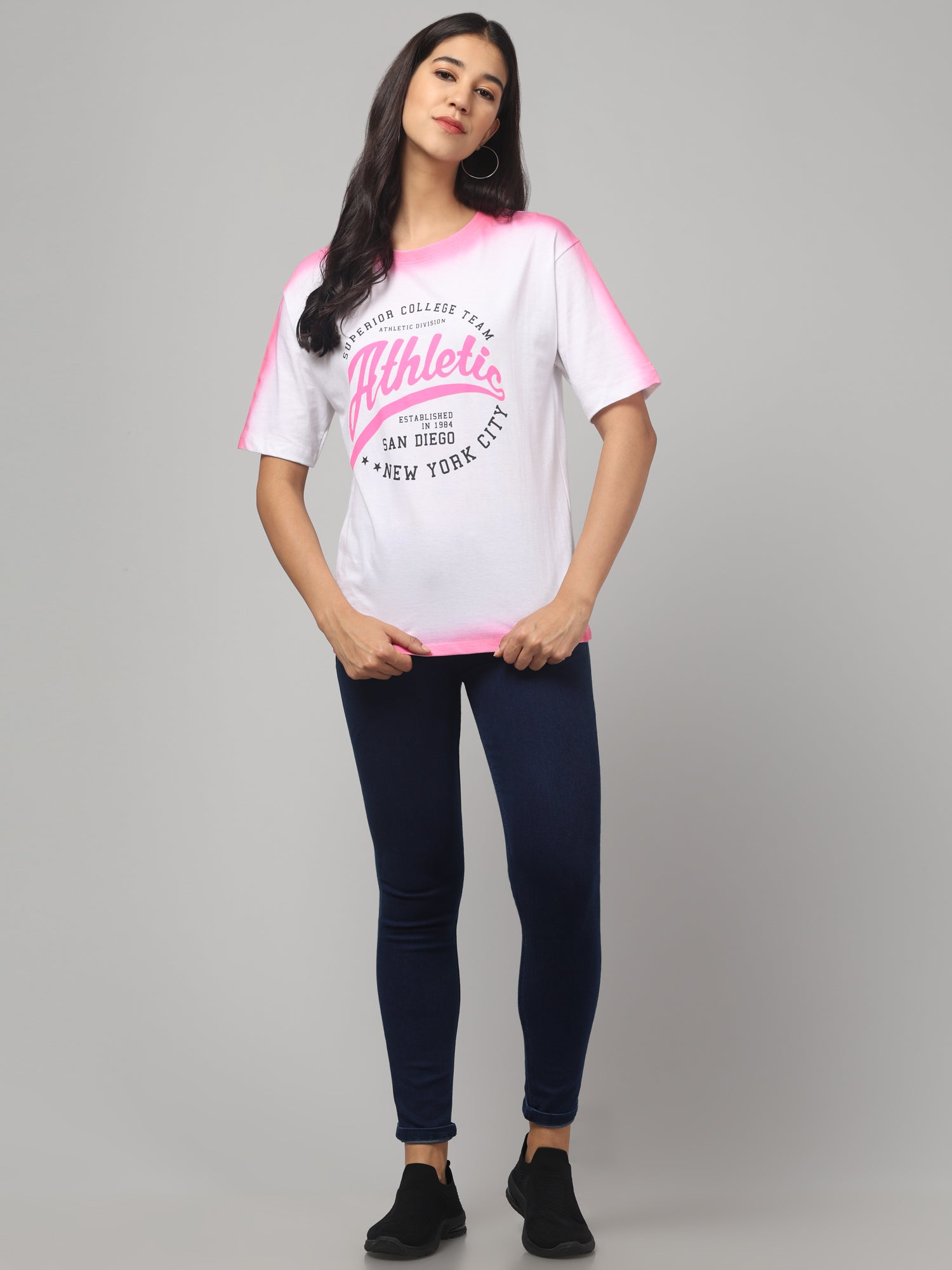 Typography white T-shirt